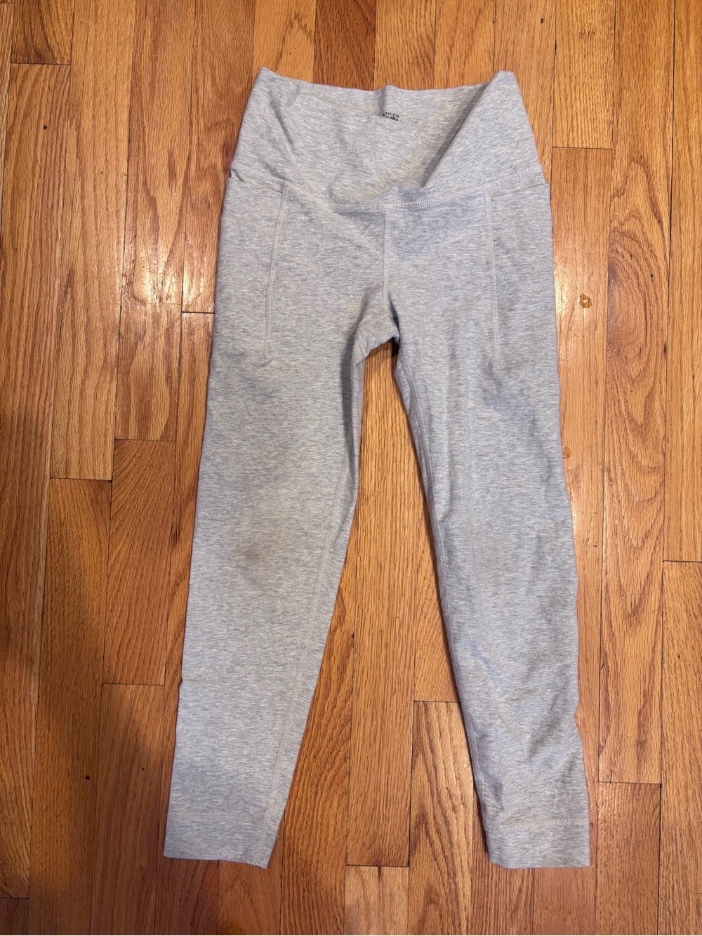 Athleta Girls' Gray Stretch Active Leggings - Sz M/8